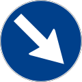 Direzione obbligatoria (passaggio a destra)