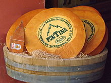 Fontina cheese from Valle d'Aosta Fontina DOP.jpg