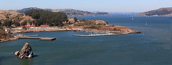 Fort Baker di Teluk San Francisco, hanya timur Golden Gate