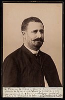 Portrét neznámého muže, fotografie z archivu španělské Národní knihovny, 1885