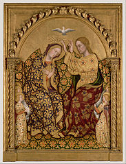 Couronnement de la Vierge de Gentile da Fabriano - Getty Center de Los Angeles.