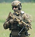 Német katona MG5-össel