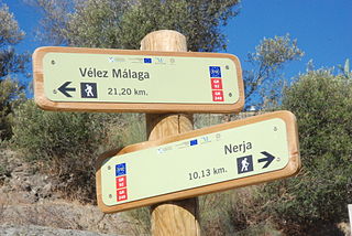 Značení dálkové trasy E12 ve Španělsku