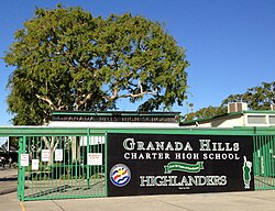 In 2003, Granada Hills Charter High School in Los Angeles became the largest charter school in the United States. Granada-Hills-Charter-High-School.jpg