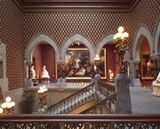 Interior, Pennsylvania Academy of the Fine Arts (1871–76), Philadelphia, Pennsylvania. Furness & Hewitt, architects.
