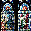 JE Nuttgens, Top Right Light (Detail), East Window, St Etheldreda's Church, Ely Place, London.