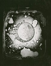 The earliest surviving daguerrotype of the Moon by John W. Draper (1840) John W Draper-The first Moon Photograph 1840.jpg