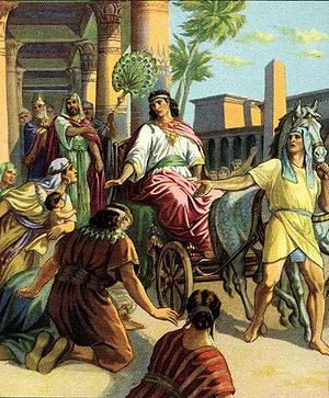 English: Joseph made ruler in Egypt