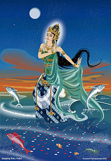 Nyai Roro Kidul, the goddess of the Southern Sea according to Javanese Kejawen, Sunda Wiwitan and Balinese Hinduism religion Kanjeng Ratu Kidul.jpg