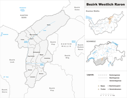 Location of Distret de Westlich Raron