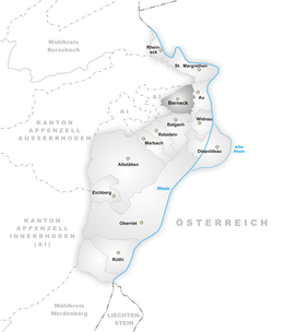 Berneck - Localizazion