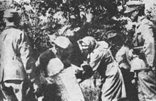 Kidnapping of Polish children during the "resettlement" operation in Zamosc county Kidnapping of Polish children by Nazi-German occupants (Zamojszczyzna).jpg