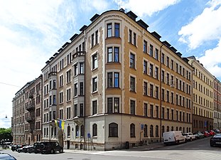 Grevgatan 5 / Kaptensgatan 16 (hemvist för Litauens ambassad i Stockholm).