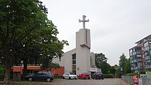 Kreuzkirche im Stadtteil St. Jürgen am 19. August 2022