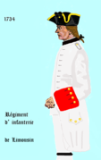 régiment de Limousin de 1734 à 1762
