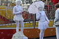 Eläviä patsaita Keravan Sirkusmarkkinoilla 2011