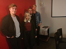 Mafia Honey in 2019, from left to right: Tomas Niemistö, Salla-Marja Hätinen, Ilkka Tuovinen, Johannes Erkkilä