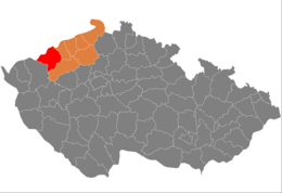 Distretto di Chomutov – Localizzazione