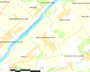 Poziția localității Saint-Claude-de-Diray