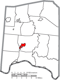 Location of West Union in Adams County