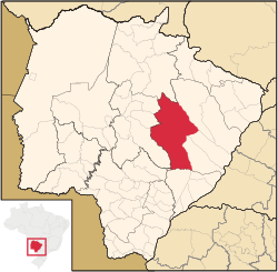 Location in Mato Grosso do Sul state