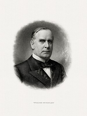 BEP engraved portrait of McKinley as President.