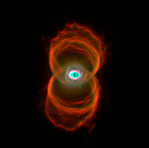 The Hourglass Nebula (MyCn18) is a young plane...