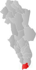 Lage der Kommune in der Provinz Hedmark