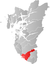 Eigersund within Rogaland