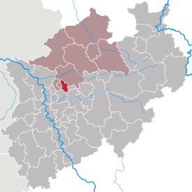 Lage des Gelsenkirchen in Nordrhein-Westfalen (anklickbare Karte)
