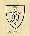 Герб Остоя IV – емблазон от Островски, 1901 г.