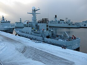 HDMS Najaden (P523) fortøjet ved Flådestation Korsør