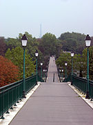 Vista de la pasarela hacia Paris