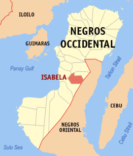 Isabela na Negros Ocidental Coordenadas : 10°12'N, 122°59'E