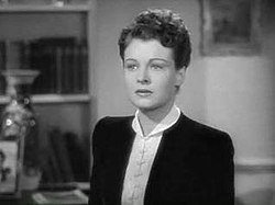 L'actriz estausunidense Ruth Hussey, en una escena d'a cinta Flight Command (1940).