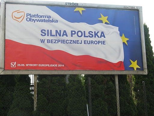 Plakat do Parlamentu Europejskiego 2014 Platforma Obywatelska