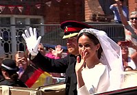 Casamento com Príncipe Harry em 19 maio de 2018.