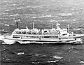 A starboard view of Yenisey underway on 1 October 1989