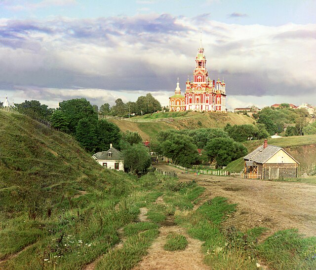 Катедрала св. Николаја у Можајску, тада Руско царство. Слика Сергеја Прокудина-Горског из 1911-1912.