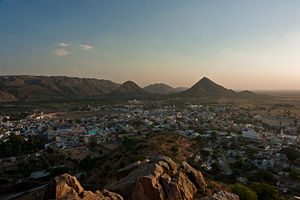 Pushkar Rajasthan dari atas.