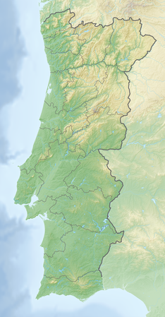 Reliefkarte: Portugal