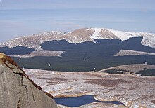 Corserine, the highest point of the Rhinns of Kells range, is a Marilyn, a Donald, and a Corbett Rhinns-of-Kells-from-Craignaw.jpg