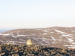 Ritničohkka z Halti, v popředí nejvyšší bod Finska