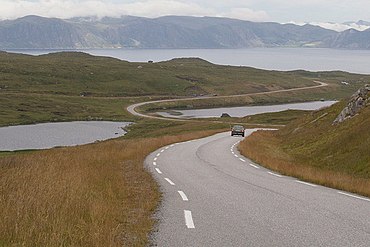 A section of the road in Måsøy