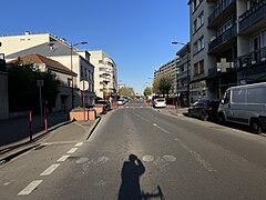 La rue en avril 2022.