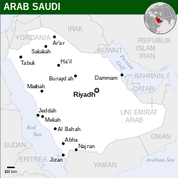 Lokasi Arab Saudi