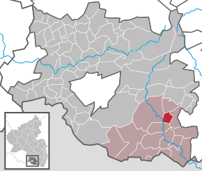 Poziția ortsgemeinde Schindhard pe harta districtului Südwestpfalz