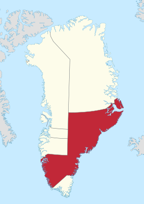 Localisation de Nuuk au Groenland