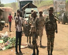 Cameroonian soldiers in Bamenda in May 2019. Soldiers in Bamenda, May 24, 2019.png