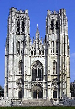 Katedralo de Bruselo, fasado de la 15-a jarcento
